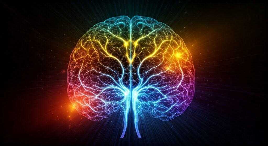 Abstract depiction of neuroplasticity